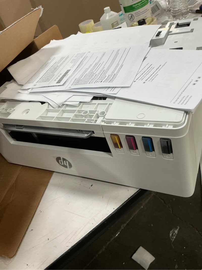 Condition photo showing As Is for hp smart tank 5101 wireless all-in-one refillable printer, scanner, copier with 2 years of ink included, wireless printer-for-home use an ecotank alternative (1f3y0a)