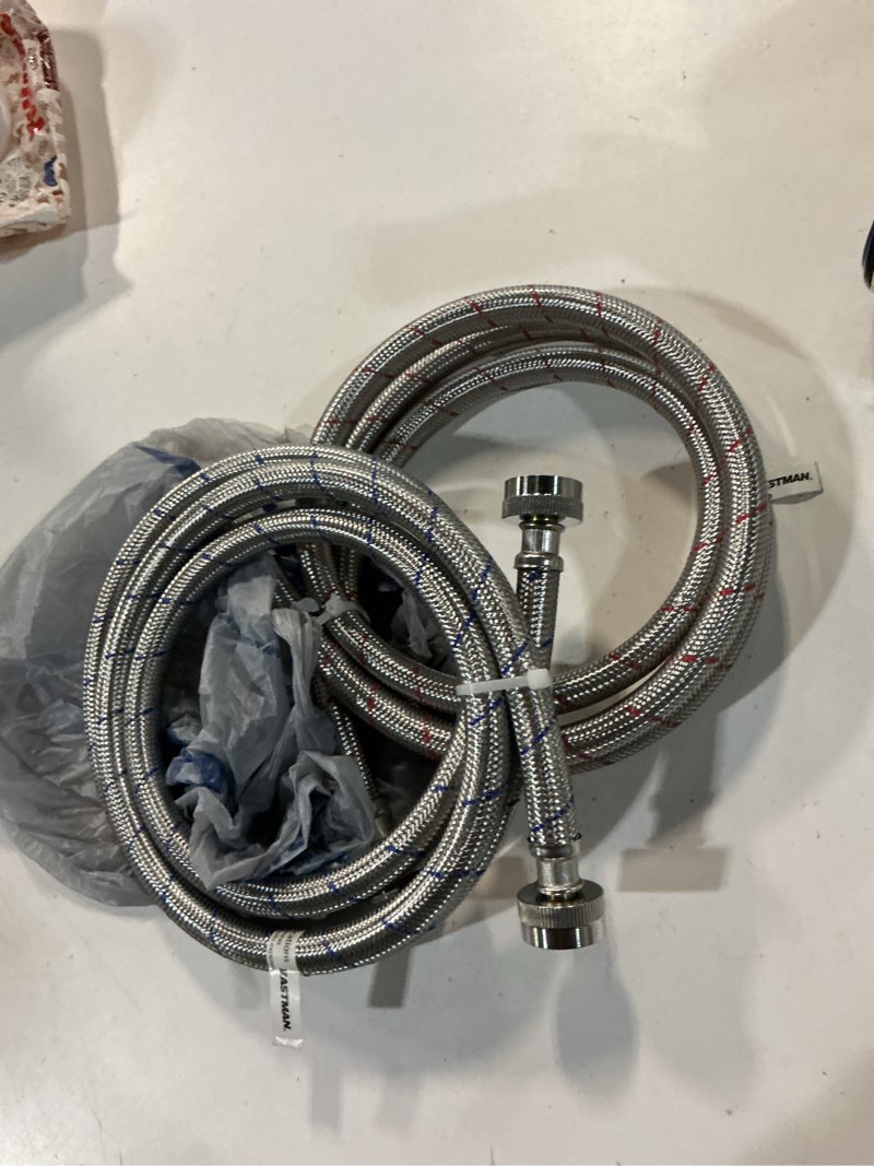 Condition photo showing Good Condition for dr. rooter 5 foot premium stainless steel high efficiency hose 2 pack, 45% faster flow rate