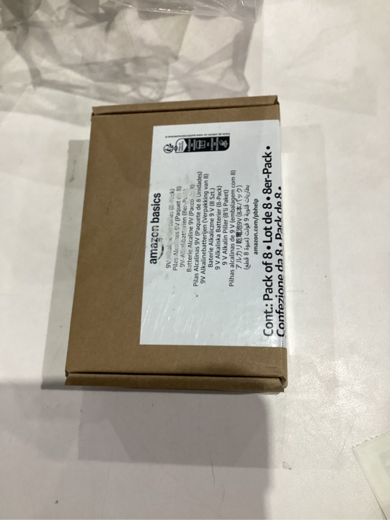 Condition photo showing New/Like New for Amazonbasics 9 Volt Alkaline Batteries, Pack Of 8