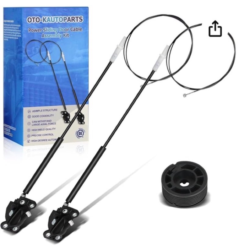oto-k sliding door cable compatible with honda odyssey 2005 2006 2007 2008 2009 2010 left side power
