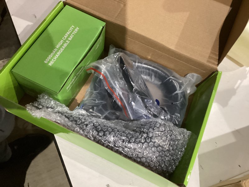 Condition photo showing New/Like New for Portable Shower for Camping, [Long-Lasting] Spopal 6000mAh Rechargeable Camping Shower with Intelligent LED Display, 4 Spray Modes, IPX7 Waterproof Outdoor Camp Pump for Hiking, Travel, Car, Pet Black