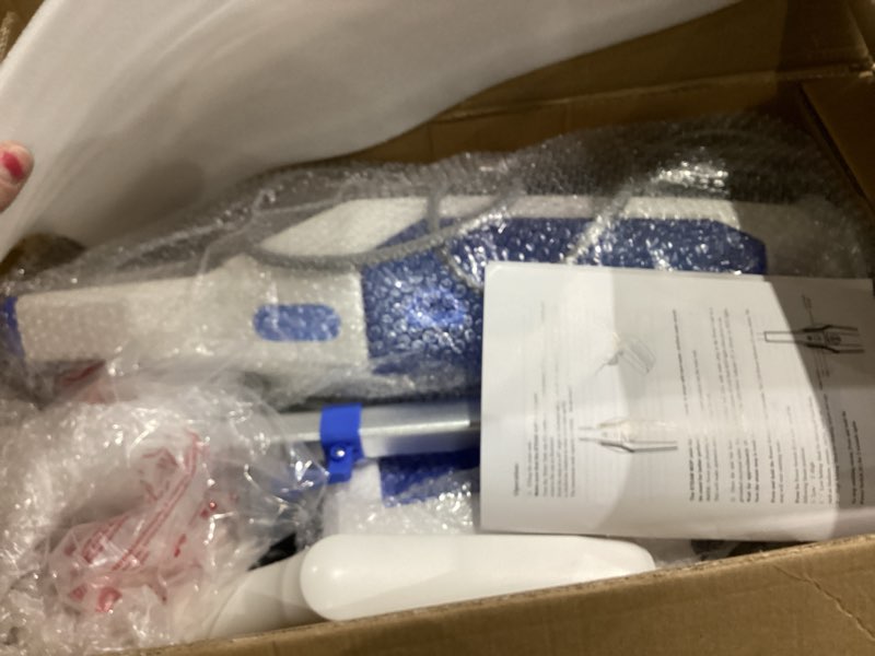 Condition photo showing As Is for SENMO Steam Mop, 14-in-1 Detachable Steam Cleaner for Home and Floor, 1300W 228°F Deep Cleaning MultiPurpose Floor Steamer with 14 Attachments for Hardwood Floors, Tile, Grout, Furniture, Carpet, Wall White