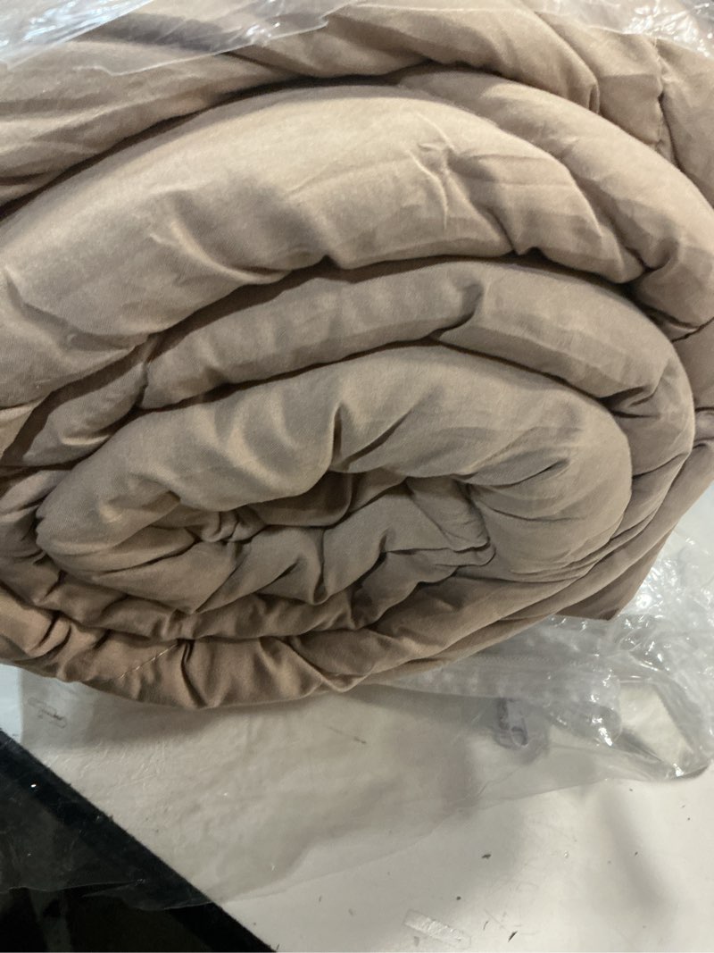 Condition photo showing Good Condition for cozylux king size comforter set beige - 7 pieces bed in a bag king, luxury soft bed set for all seasons, bedding set with down alternative comforter, sheets, pillowcases & shams beige king