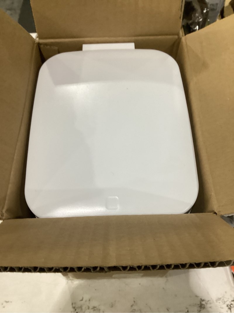 Condition photo showing Good Condition for rejomiik small bathroom trash can with lid slim soft close garbage can step wastebasket container trash bin for office bedroom kitchen living room (1.9 gallon white)