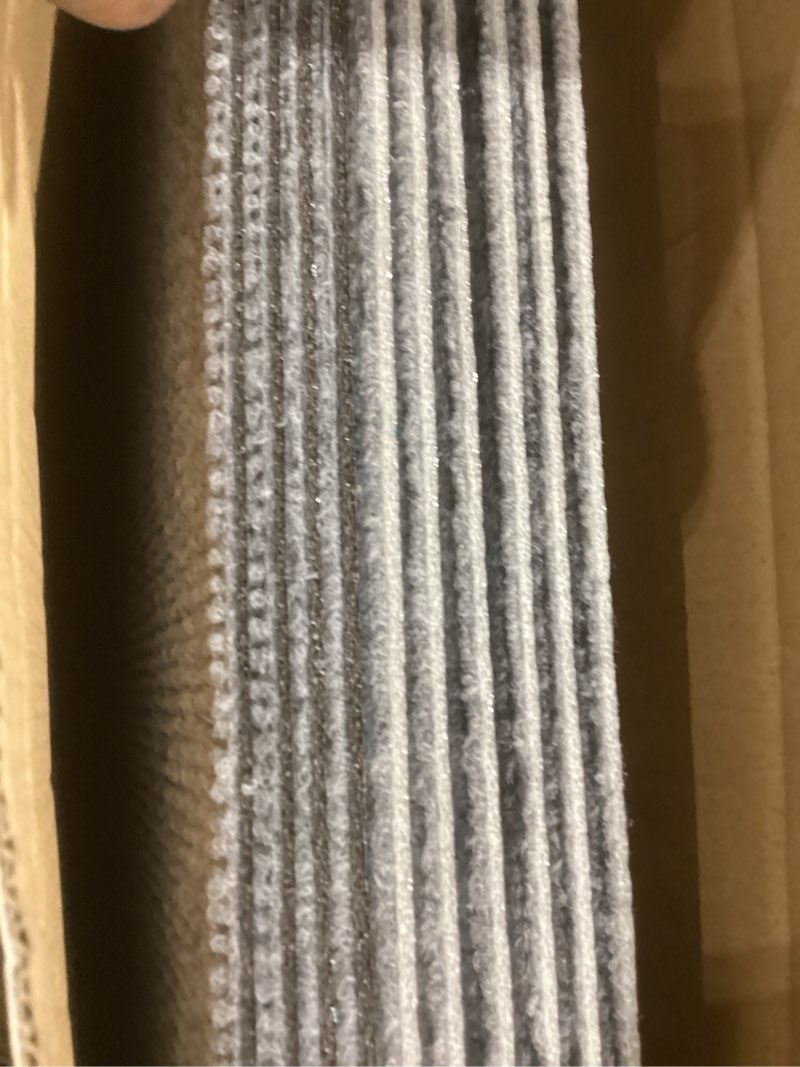 Condition photo showing Good Condition for VallisCo Carpet Tile 10 Pack 24” X 24” Self Adhesive Carpet Floor Tiles Anti-Slip Squares Peel and Stick Floor Tile DIY Installation for Bedroom (Light Grey) 10 Light Gray