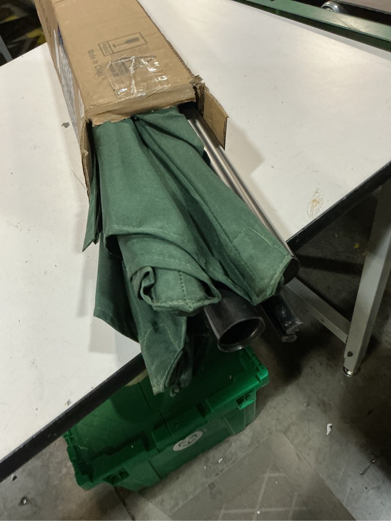 Condition photo showing Good Condition for sunnyglade 7.5' patio umbrella outdoor table market umbrella with push button tilt/crank, 6 ribs (dark green)