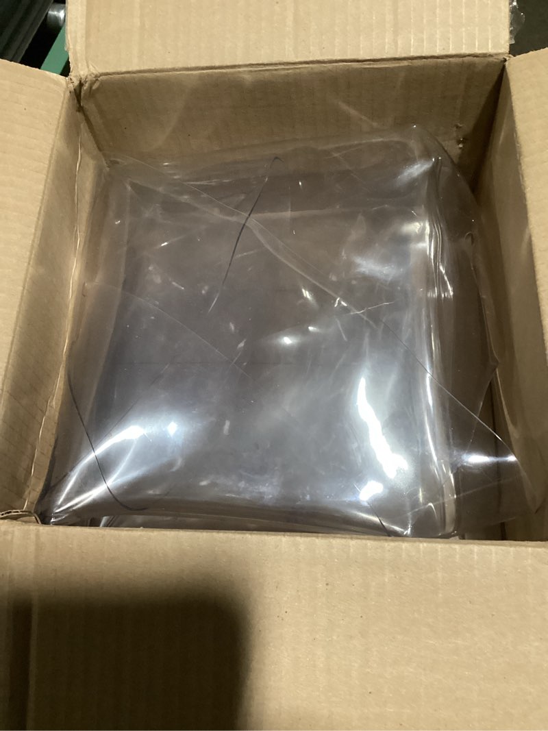 Condition photo showing Good Condition for NECAUX 46 Inch Round Clear Table Cover Protector, 1.5mm Thick Upgraded Version, Unshrinkable Non-Slip Waterproof Oil Proof Plastic Tablecloth Protector for Dining Table Office Desk Living Room Table 46" x 46" Clear 1.5mm