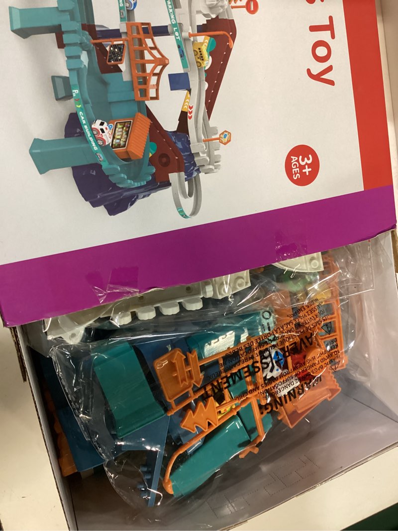 Condition photo showing New/Like New for Dinosaur Race Car Tracks for Toddlers 2-4 Years, Dinosaur Climbing Hills Railcar, Toy Car Track Play Set with 7 Small Race Cars, Preschool Birthday Gifts for 3 4 5 6 7 8 Year Old Boys Girls