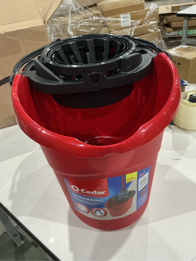 Condition photo showing Good Condition for o-cedar quickwring 2.5 gal bucket, red, 1 each