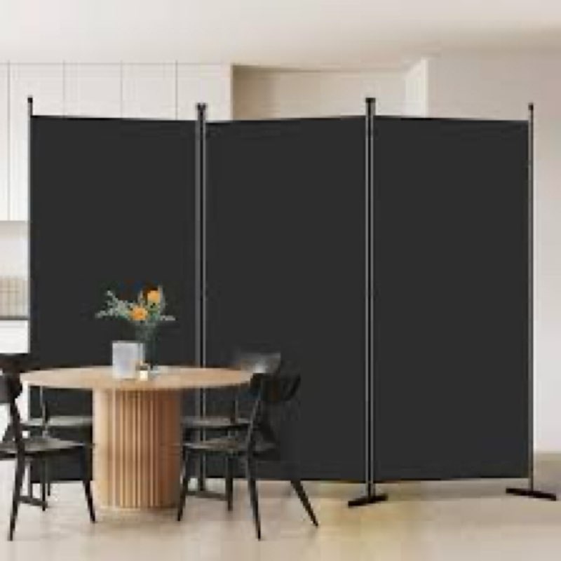 aktop room divider 3 panel, folding fabric wall divider for room separation, portable room partition