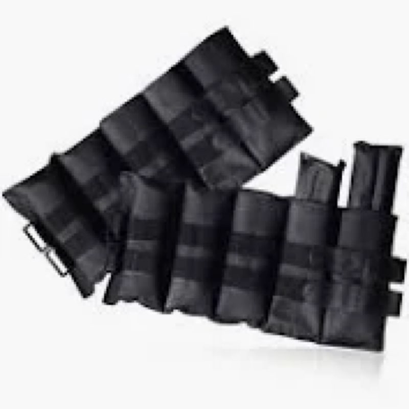 CAP Barbell 20 lb. Adjustable Ankle Weights, (10lb x 2)