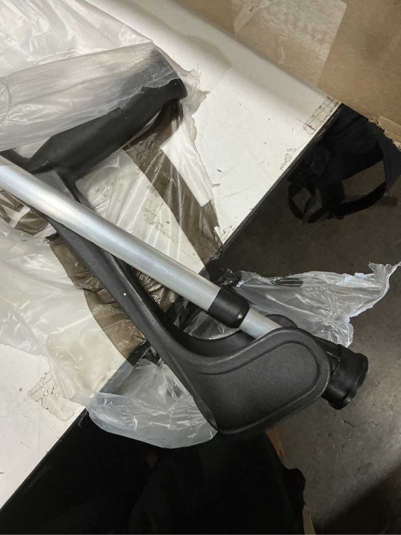 Condition photo showing Good Condition for pepe mobility forearm crutches for adults (x2 units) open cuff, adjustable height, aluminium, lightweight elbow crutches, made in europe black