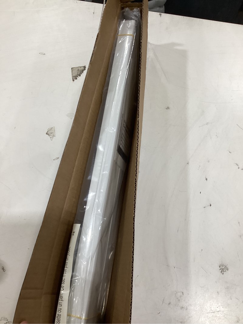 Condition photo showing Good Condition for lazblinds cordless cellular shades, no tools no drill blackout honeycomb shades pleated blinds for windows, 26" w x 64" h, silver white blackout-silver white 26'' w x 64'' h