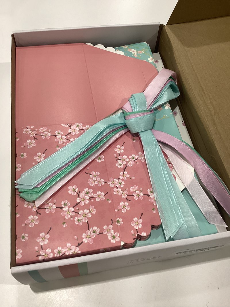 Condition photo showing New/Like New for small floral gift boxes with lids & ribbons (20 pack) 5.8” x 3.7” empty decorative bakery treat boxes for gift giving, cookies, mithai indian sweets, candy, diwali, party favors, bulk, square, return colored floral