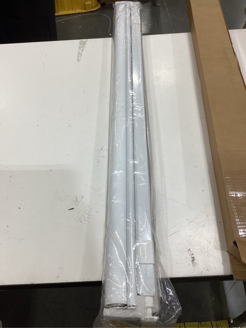Condition photo showing Good Condition for lazblinds no drill blackout roller shades for indoor windows, cordless window blinds, thermal insulated fabric uv protection for home and office, 38" w x 72" h, white blackout-white 38" w × 72" h