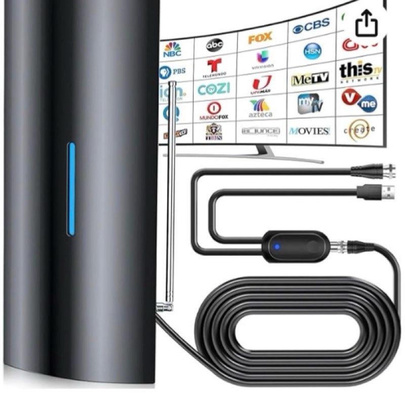 2026 Strongest TV Antenna, 3600+ Miles Range Digital Antenna for Smart TV Indoor, HD Antenna for Loc