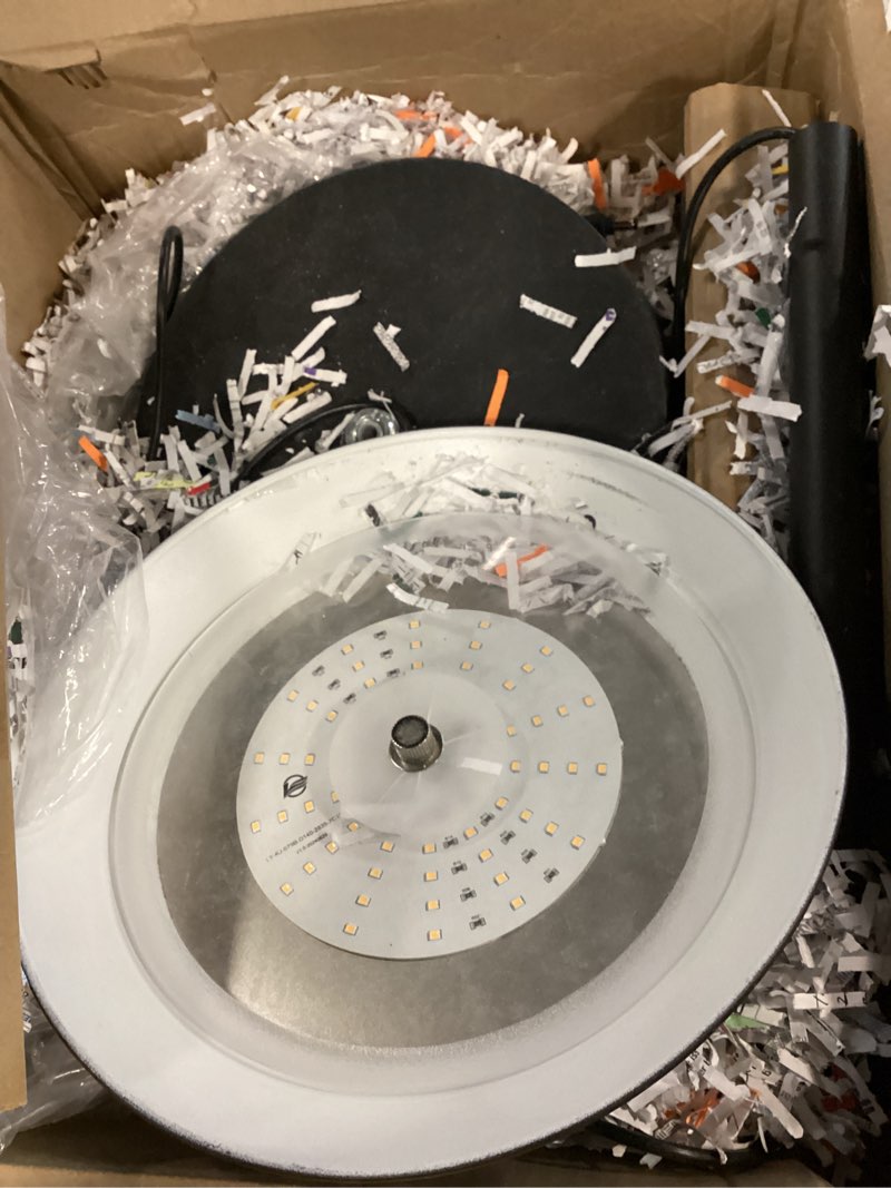 Condition photo showing item condition for BoostArea Torchiere Floor Lamp, 30W Super Bright LED Standing Lamp, Stepless Dimmable Pole Lamp with 3000K Lighting, Rotary Switch, 70 Inch Tall Metal Modern Floor Lamps for Living Room/Bedroom Black Black Torchiere Floor Lamp