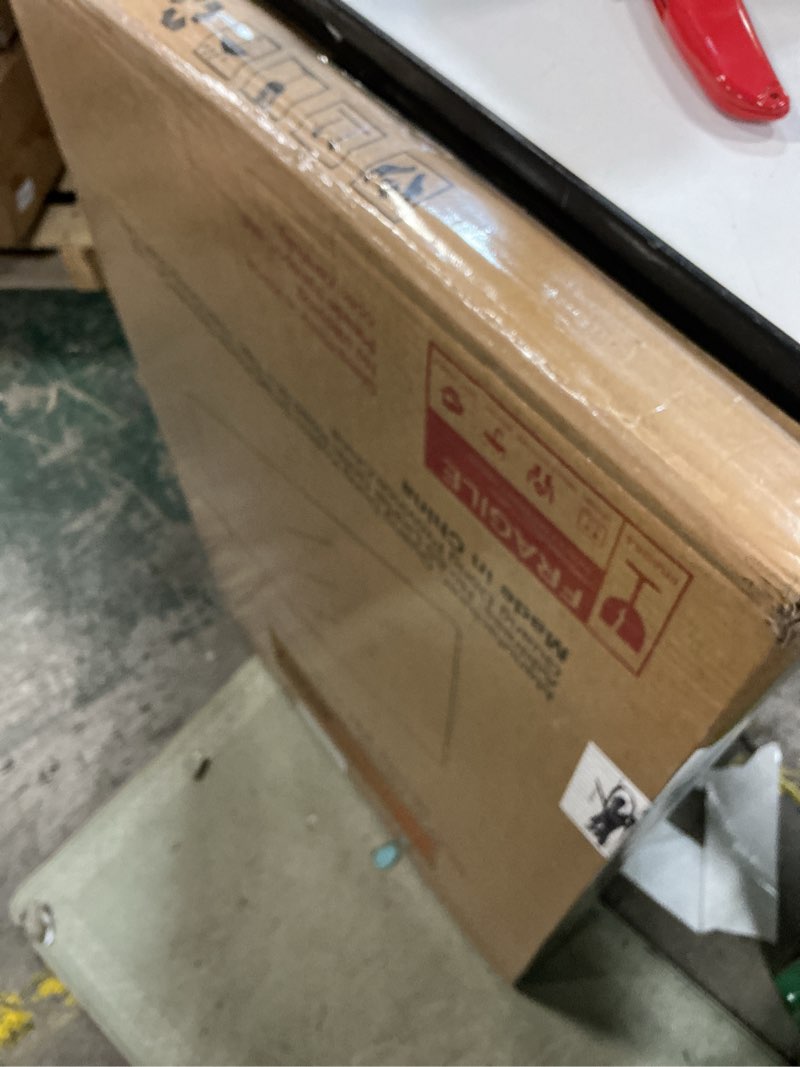 Condition photo showing New/Like New for New Upgrade Bathroom Mirror, 20X30 Inch Black Metal Frame Wall Mounted Rounded Rectangle Bathroom Vanity Mirror with Tempered Glass for Washroom Bedroom Living Room Bathroom Mirror 20"L x 30"W