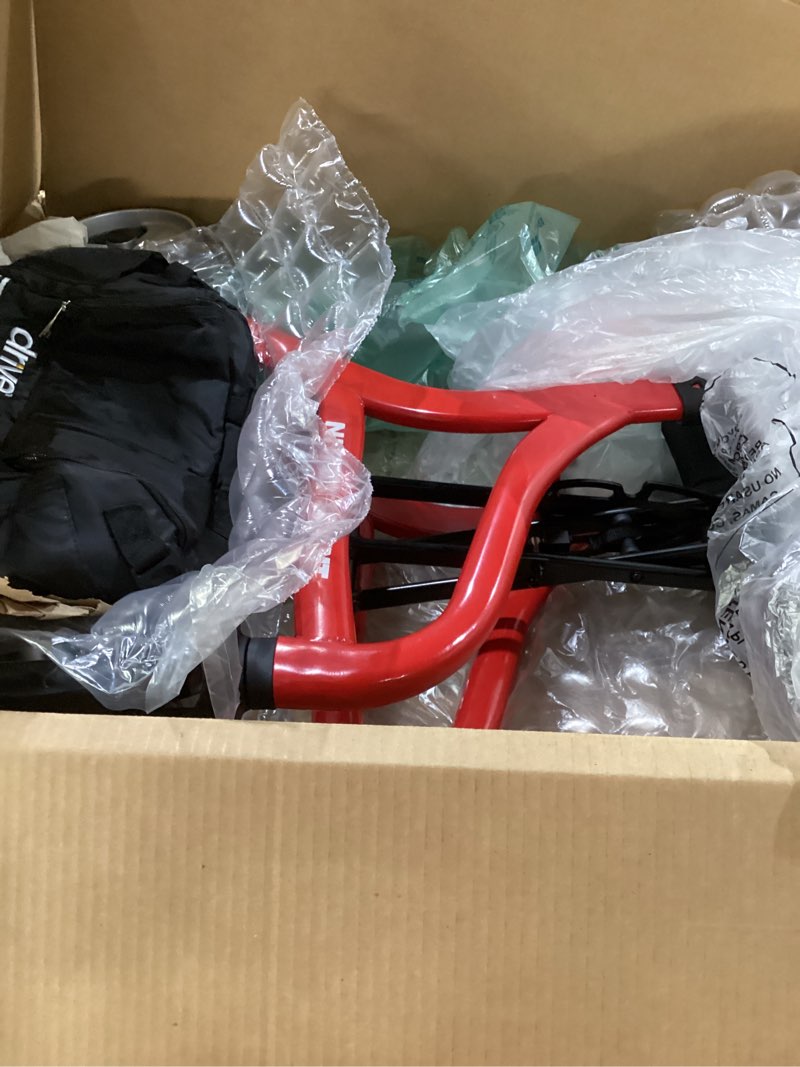 Condition photo showing Good Condition for Drive Medical Nitro Sprint Foldable Rollator Walker with Seat, Standard Height Lightweight Large Wheels, Folding Rolling Walker, Red 1 Count 19 pounds Standard Red