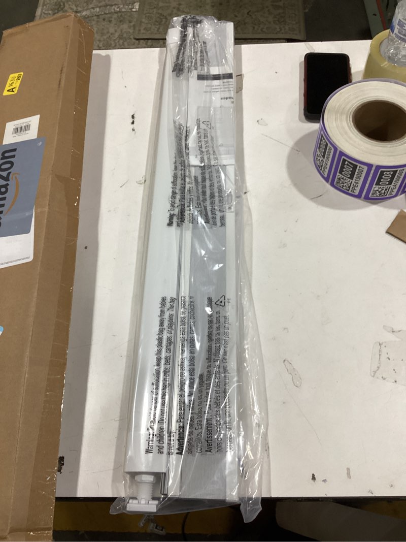 Condition photo showing New/Like New for lazblinds no tools no drill cordless cellular shades, top down bottom up (tdbu) honeycomb shades for home, blackout light blocking thermal insulation blinds for windows, 31" w x 64" h, white blackout - white 31" w x 64" h