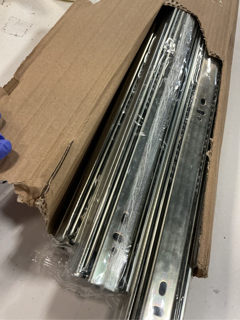 Condition photo showing Good Condition for 6 Pairs of 20 Inch Hardware 3-Section Full Extension Ball Bearing Side Mount Drawer Slides,100 LB Capacity Drawer Slide 20 Inch Zinc Plated