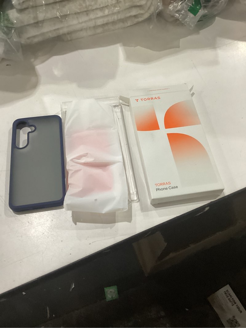 Condition photo showing New/Like New for TORRAS Guardian Shockproof for Samsung Galaxy S25 Case, [12FT Military Grade Drop] Thin & Soft Touch for Samsung S25 Case, Translucent Matte Protective Slim Case for Samsung S25, Blue S25, 6.2" Blue