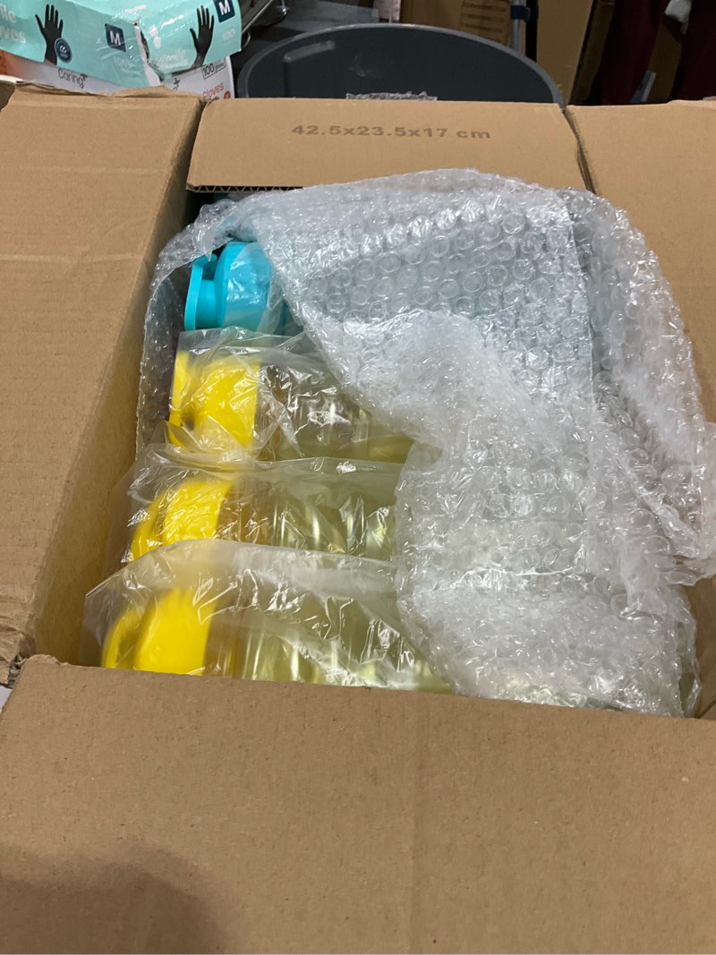 Condition photo showing Good Condition for olgaa 12 pcs water bottles bulk 17 oz reusable leak portable plastic sports drink water bottles with handle strap for cycling camping hiking gym yoga (colorful 01)