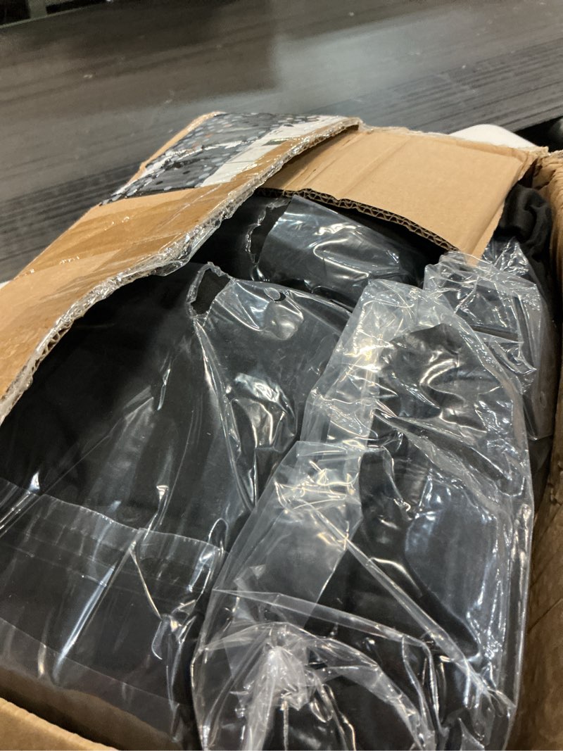 Condition photo showing Good Condition for 6ft black table cloth - 8 pack fitted stretch rectangle spandex tablecloth, washable table cover for party, picnic, wedding, banquet, birthday and festival(30" x 72") black-6ft 8