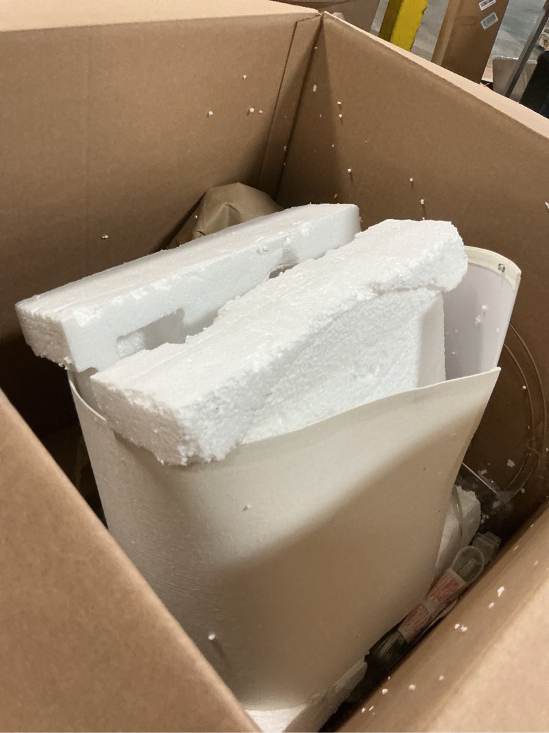 Condition photo showing As Is for 24 inch Vintage Ceramic Table Lamp - Single Farmhouse Rustic Bedside Lamp with Natural Textured Finish, Nightstand Lamps for Living Room, Bedroom, End Table Beige 24.5" Beige-single