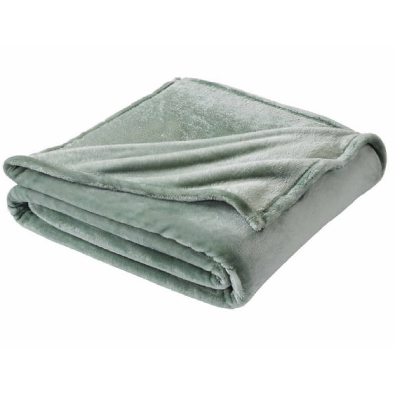 Better Homes & Gardens Luxury Velvet Plush Blanket, Soft Green