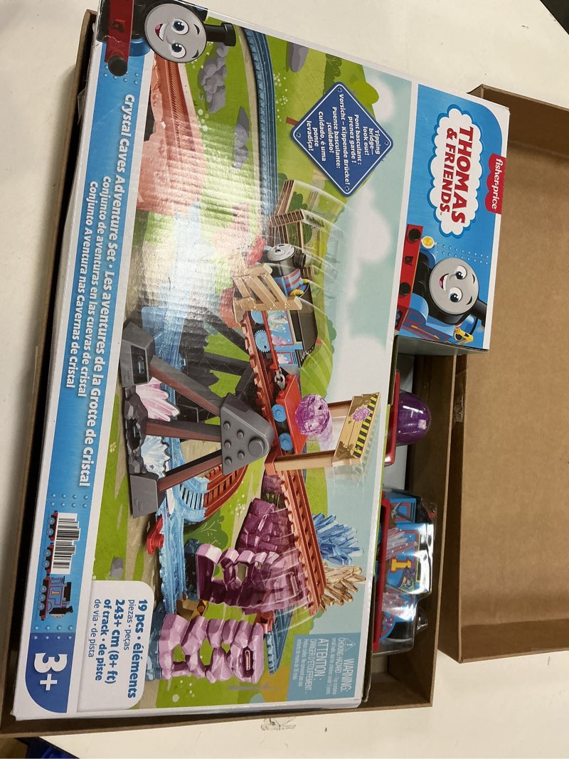 Condition photo showing New/Like New for Thomas & Friends Motorized Toy Train Set Crystal Caves Adventure with Thomas, Tipping Bridge & 8 Ft of Track for Preschool Kids Ages 3+ Years?
