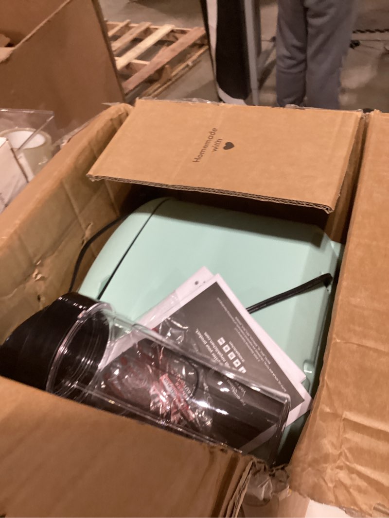 Condition photo showing As Is for Not tested Elite Gourmet EBM8103M Programmable Bread Maker Machine 3 Loaf Sizes, 19 Menu Functions Gluten Free White Wheat Rye French and more, 2 Lbs, Mint