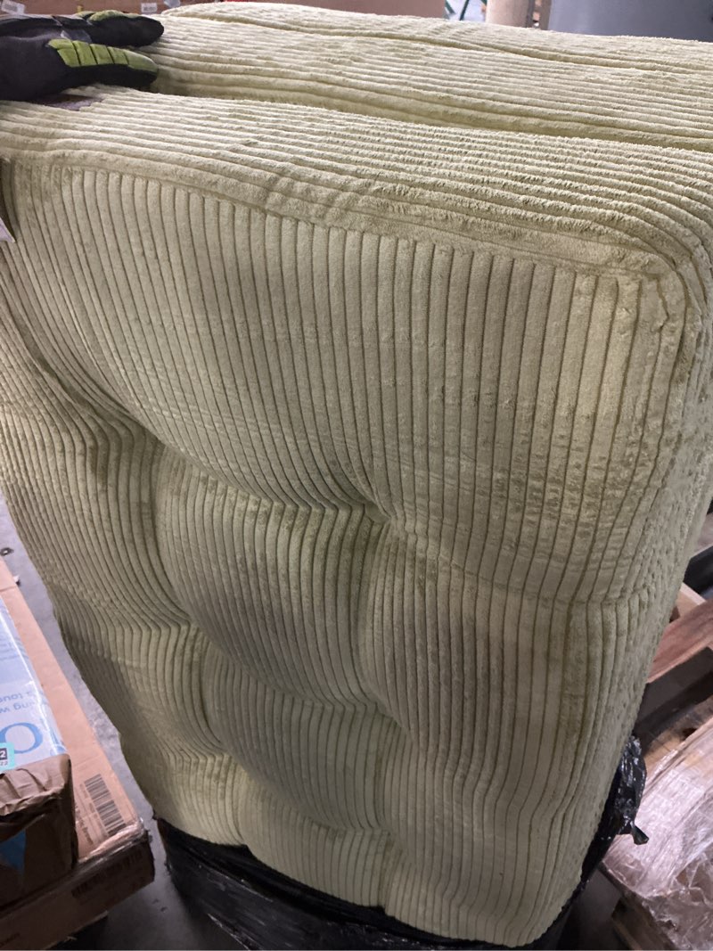 Condition photo showing As Is for (Similar)MAXYOYO Folding Sofa Bed, Convertible Sleeper Chair with Pilow Foldable Matress with Back Support, Portable Fold Out Chair Bed for Living Room Bedroom, Green Double Full Green