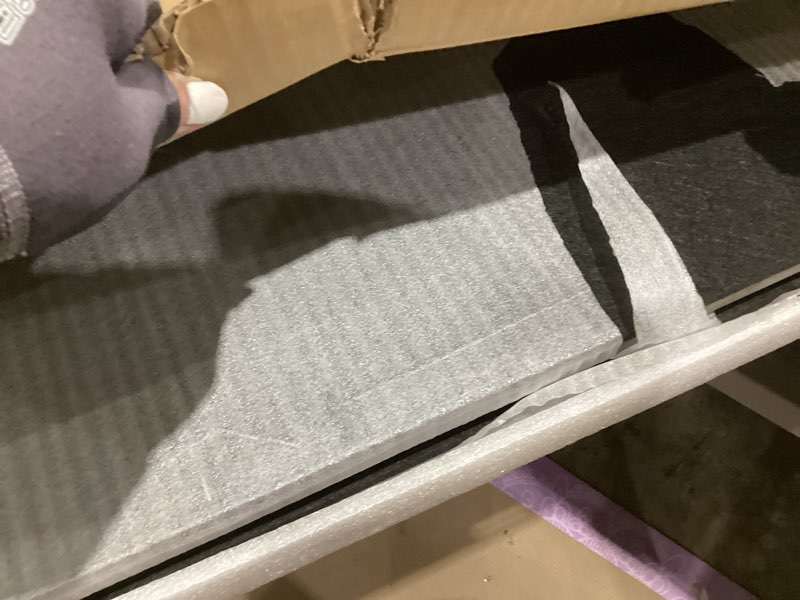 Condition photo showing New/Like New for art3d 2 wood slat acoustic panels for wall and ceiling - 3d fluted sound absorbing panel with wood finish - matte black 2pcs - 47.2?23.6in. matte black