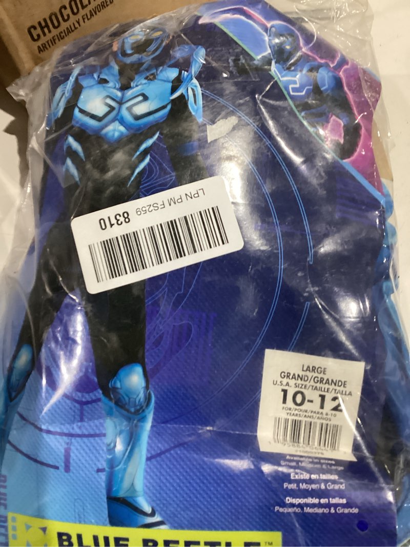 Condition photo showing Good Condition for rubies dc blue beetle: blue beetle costume for kids, boy's large