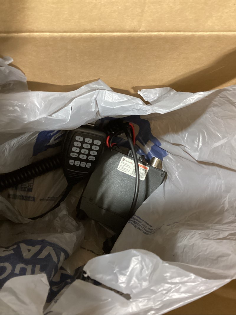 Condition photo showing Good Condition for radioddity db25-g gmrs mobile radio, 25 watts two way radio long range, quad watch, gmrs repeater capable, with dual band scanning receiver, for car vehicle, off road, overlanding black