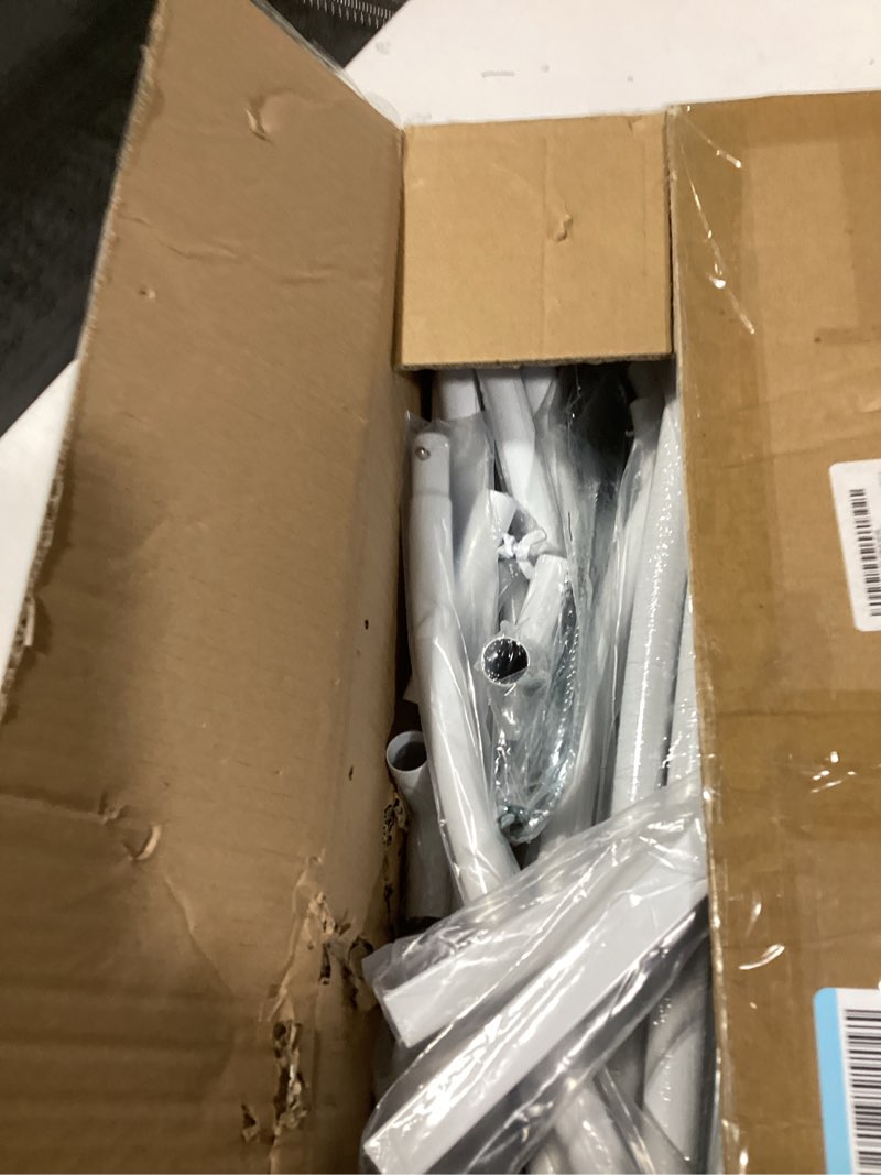 Condition photo showing Good Condition for Heart Shaped Balloon Arch Stand for Proposal, 6.7FT Large Metal Heart Arch Frame for Wedding Backdrop, Love Flower Arch Decor for Engagement Party Display (White)