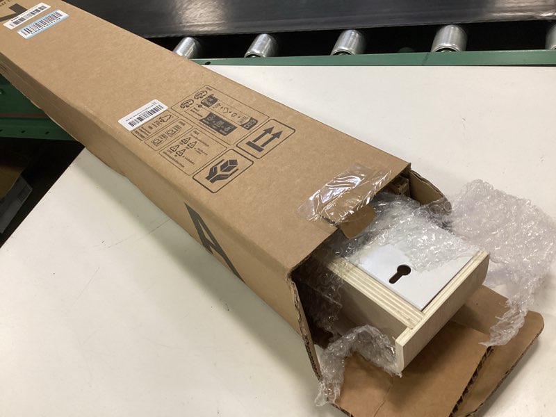 Condition photo showing Good Condition for Kazai. Wall-Mounted Coat Rack 'Toke' - Modern Design Coat Rack with Hidden Wall Hooks - Solid Wood Veneer Panel Coat Hanger - Oak, White 8 Hooks Oak, White