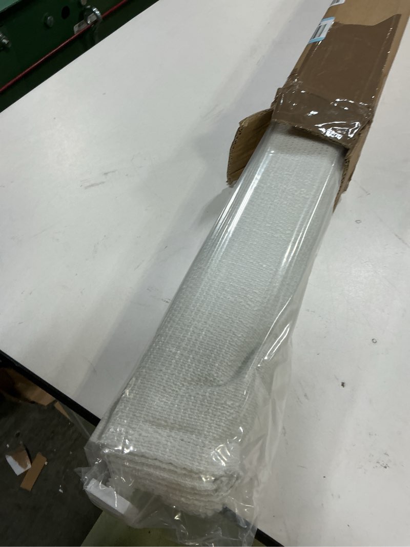 Condition photo showing New/Like New for No Tools No Drill Cordless Roman Shades for Indoor Windows 100% Blackout, for Window Size 33" W × 64" H White White 33" W × 64" H