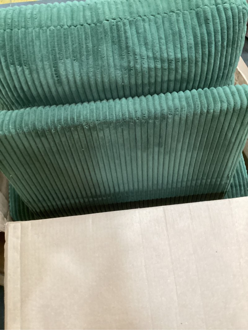 Condition photo showing Good Condition for garvee nursery rocking chair, corduroy upholstered rocking chair with adjustable footrest, tufted rocker chair with side pocket, glider rocker for living room, bedroom