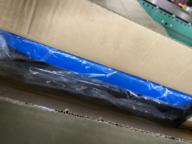 Condition photo showing New/Like New for SereneLife Small Compact Folding Shopping Cart with Removable Waterproof Liner – 360° Swivel Wheels, Rust?Proof Steel Frame, 70lb Capacity – Portable Grocery, Laundry & Travel Cart (Blue)