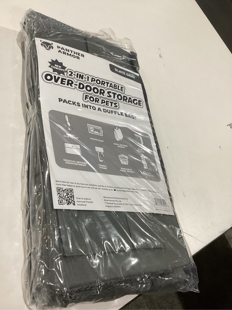 Panther Armor Dog Travel Bag- Hanging Dog Organizer & Pet Storage Tote Bag for Supplies, Waterproof 