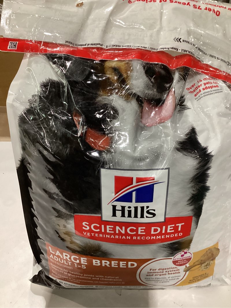 Condition photo showing Good Condition for hill's science diet large breed adult dry dog food, 35 lbs.