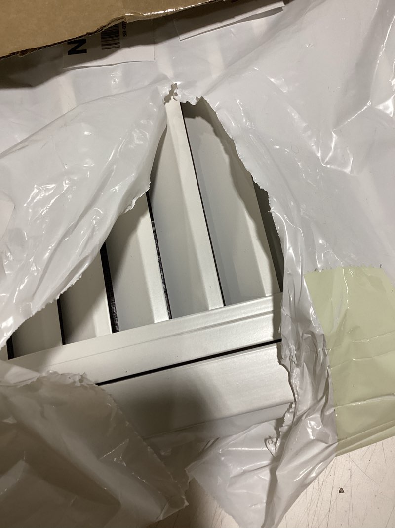 Condition photo showing Good Condition for PATIKIL 20" x 20" Aluminum Return Grille, Return Air Vent Cover Linear Bar Removable Grille with Mesh Filter for Sidewall Wall Ceiling Floor HVAC System, White 20 x 20 Inch