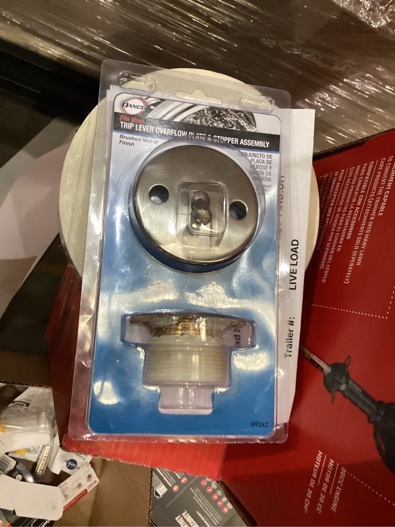 Condition photo showing Good Condition for danco 89242 trip lever tub/bath drain and overflow trim kit/plate in brushed nickel