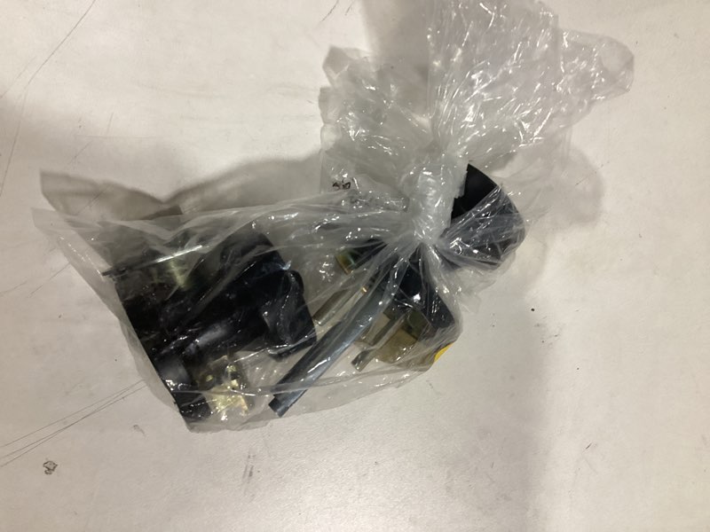 Condition photo showing As Is for Kwikset Signature Series Pismo Matte Black Interior or Bed/Bath Privacy Door Knob