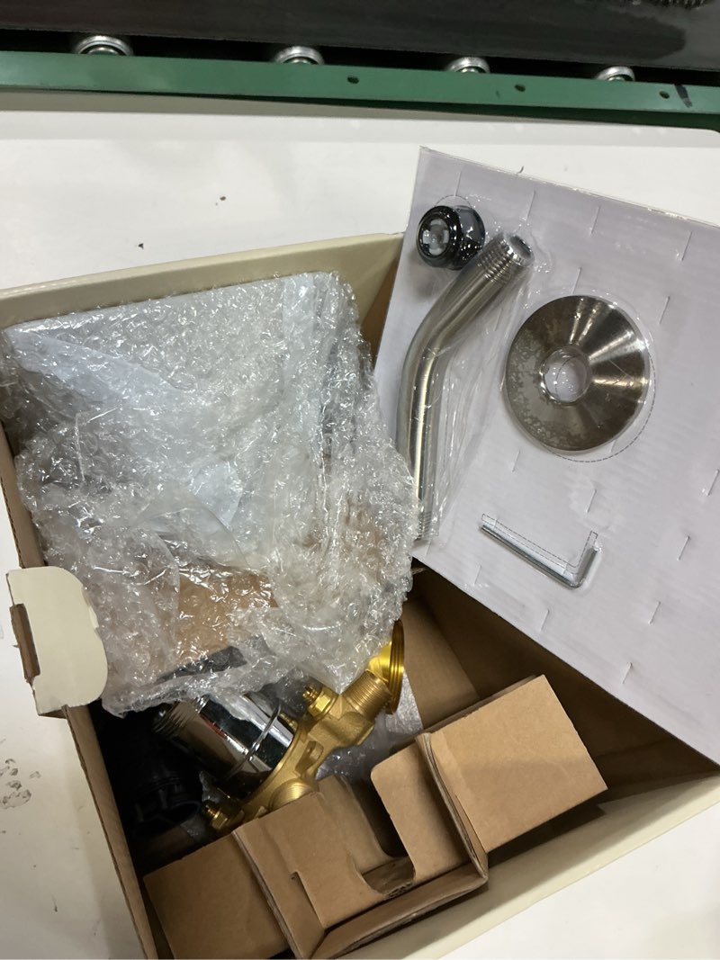 Condition photo showing Good Condition for allen+roth - tub & shower faucet set - brushed nickel finish - chesler