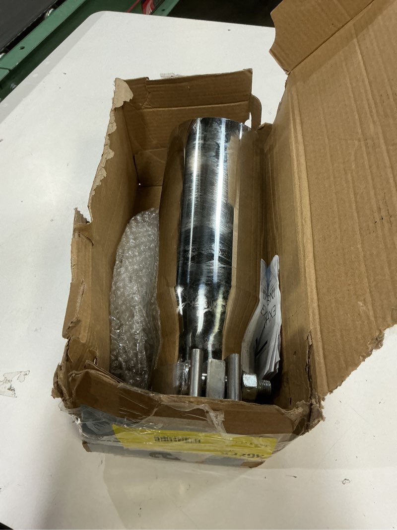 Condition photo showing Good Condition for lcgp exhaust tip 3" inlet 5" outlet 12" overall length, bolt on, stainless steel polished exhaust tail pipe 3" x 5" x 12" polished