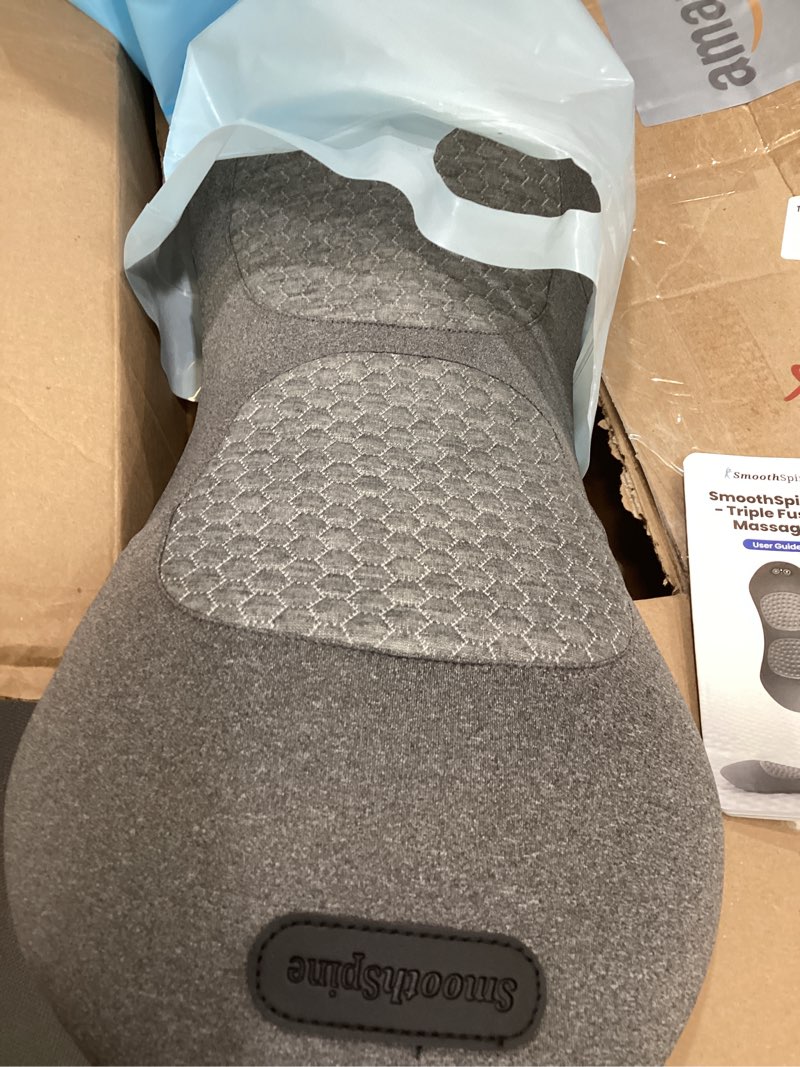 Condition photo showing Good Condition for spine triple fusion back massager - smooth lumbar support pillow with stretching, vibration and heat,3 in 1 back massager for lower back pain relief and spine support,sciatica pain relief