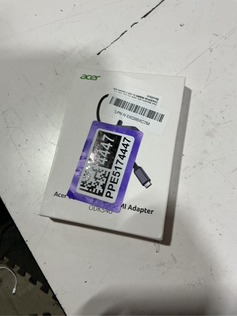 Condition photo showing New/Like New for acer 4-in-1 usb c hub, type c to dual hdmi adapter 4k@60hz, hdmi splitter for dual monitors with 100w pd port, usb 3.0, dual monitor adapter for usb c devices with dp alt mode (0.65ft)
